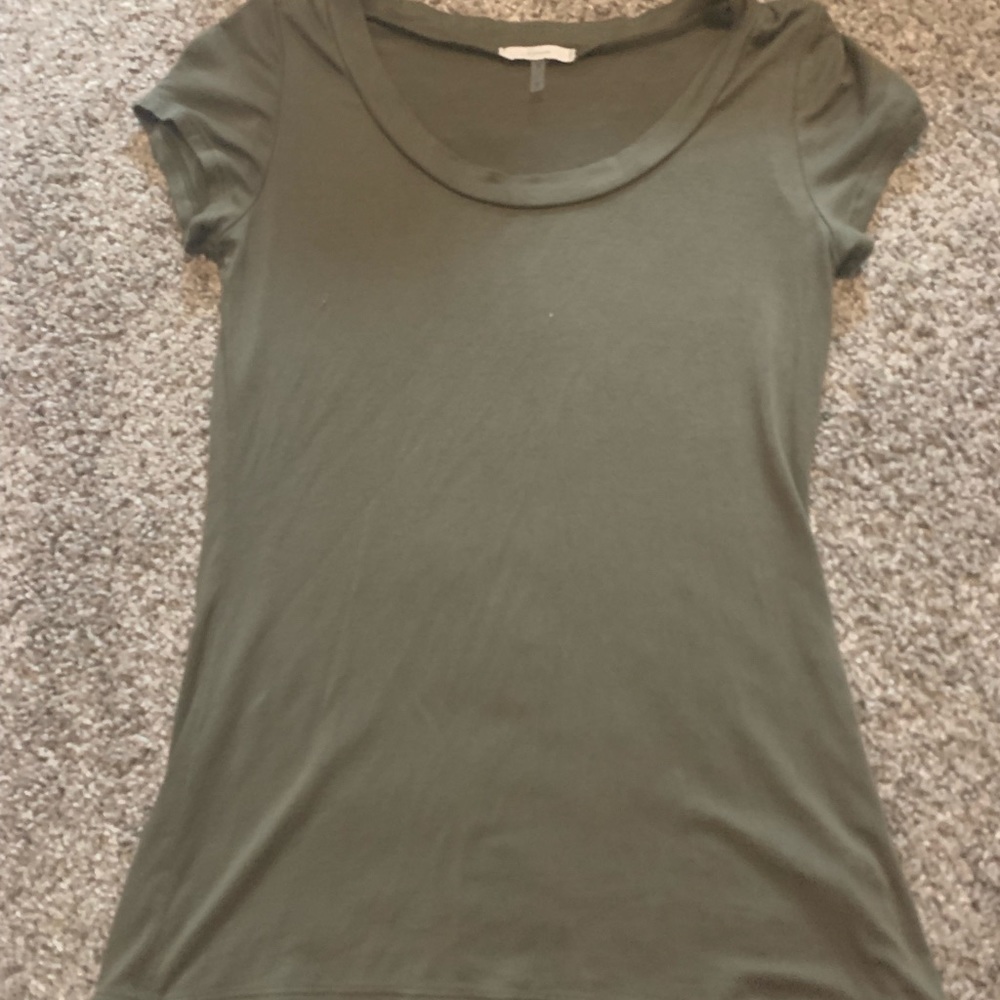 A scoop neck tee